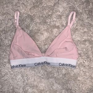 Baby pink bra